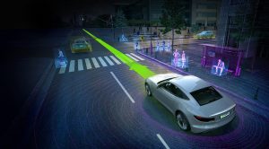 NVIDIA 自動駕駛系統：用深度學習，教電腦辨認哪裡有路可走，才不會撞上任何障礙物。圖│Volvo Cars and Autoliv Select NVIDIA DRIVE PX Platform for Self-Driving Cars