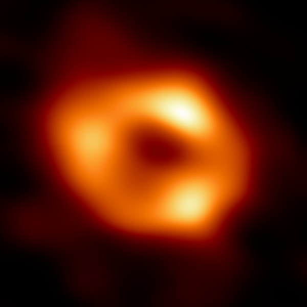 銀河系中心的黑洞影像，又稱為人馬座 A 星（Sgr A*）。資料來源｜EHT